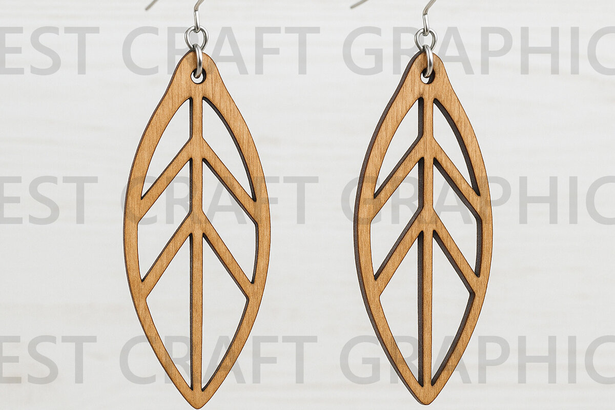 Σετ των 3 Intra απο ξύλο plywood 3mm-4mm πάχος – Σκουλαρίκια με ψηλή κορνίζα Δίασταση  5x5 cm INTRAFABR-123814165