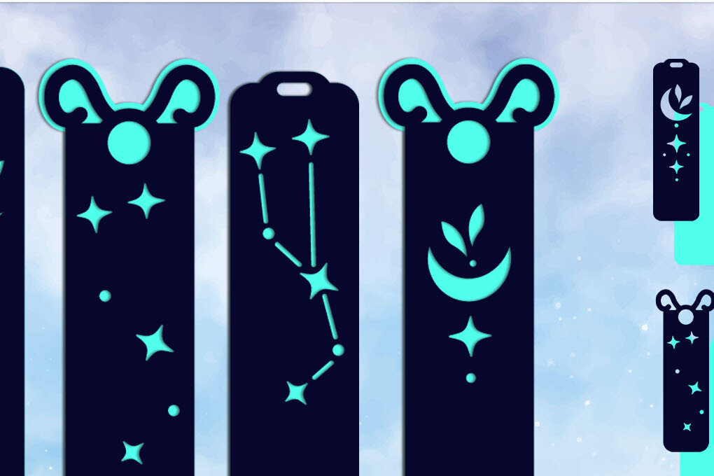 Σετ των 2 Intra απο ξύλο plywood 3mm-4mm πάχος – Ταύρος Zodiac σελιδοδείκτες Layered Δίασταση  20x20 cm INTRAFABR-117116566