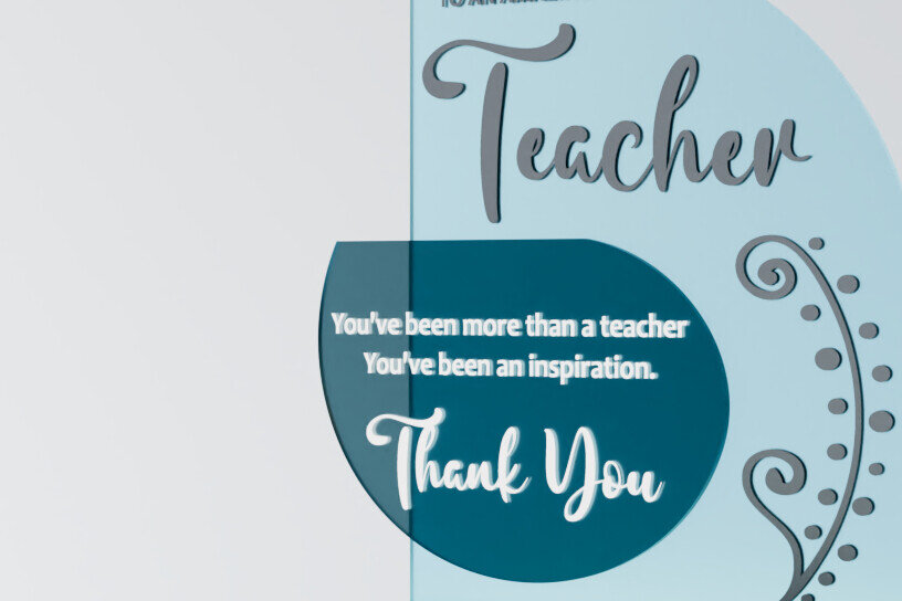 Σετ των 2 Intra απο ξύλο plywood 3mm-4mm πάχος – Λέιζερ Δώρου Εμφάνιση Εκτίμησης Δασκάλου Δίασταση  20x20 cm INTRAFABR-97860727