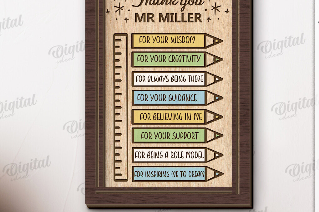 Σετ των 2 Intra απο ξύλο plywood 3mm-4mm πάχος – Εκτίμηση δασκάλου πλάκα κοπής με λέιζερ Δίασταση  20x20 cm INTRAFABR-120366094