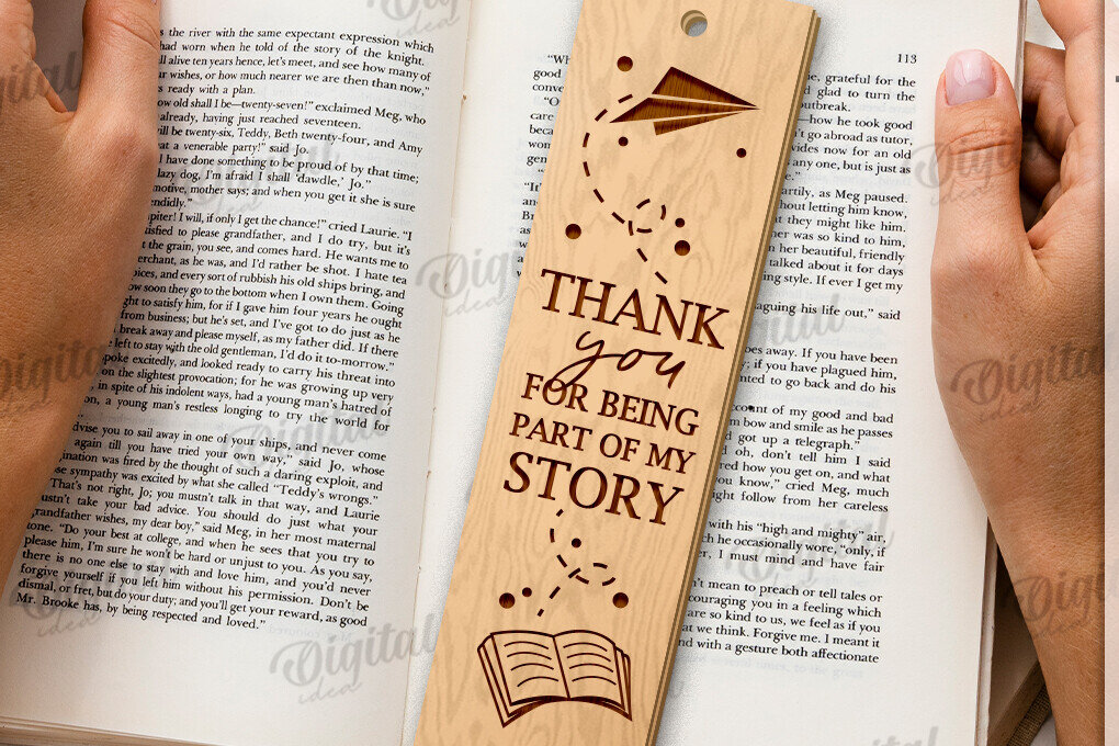 Σετ των 2 Intra απο ξύλο plywood 3mm-4mm πάχος – Δάσκαλος σελιδοδείκτης Αποκοπή με λέιζερ Δίασταση  20x20 cm INTRAFABR-119263868