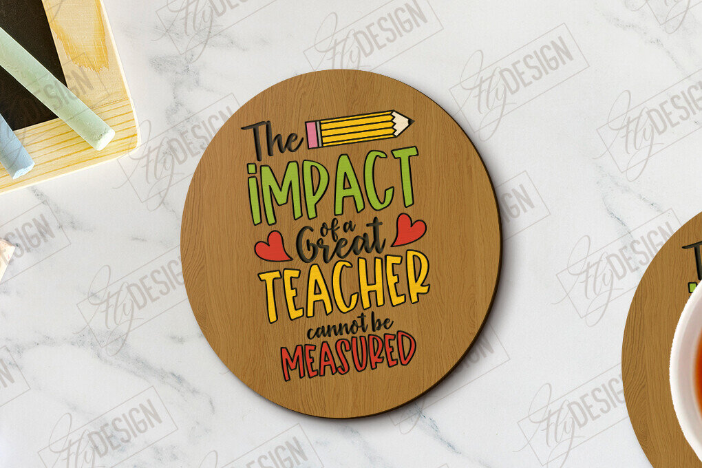 Σετ των 2 Intra απο ξύλο plywood 3mm-4mm πάχος – Δάσκαλος σουβέρ | Σχολείο | Κύπελλο σουβέρ Δίασταση  20x20 cm INTRAFABR-118349420