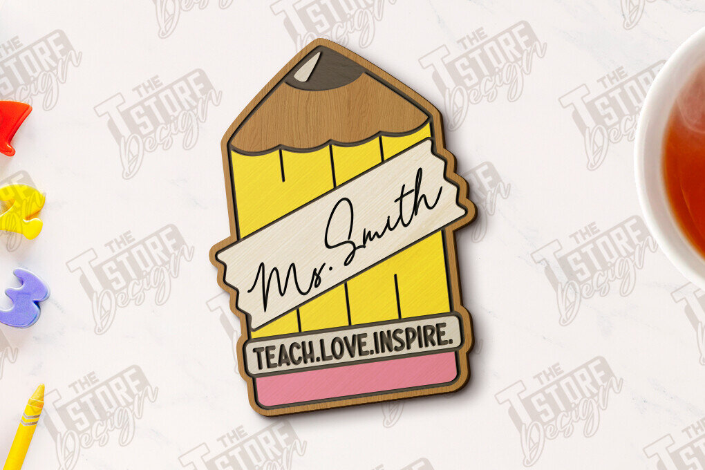 Σετ των 2 Intra απο ξύλο plywood 3mm-4mm πάχος – Δάσκαλος σουβέρ | Σχολείο | Κύπελλο σουβέρ Δίασταση  20x20 cm INTRAFABR-118678757