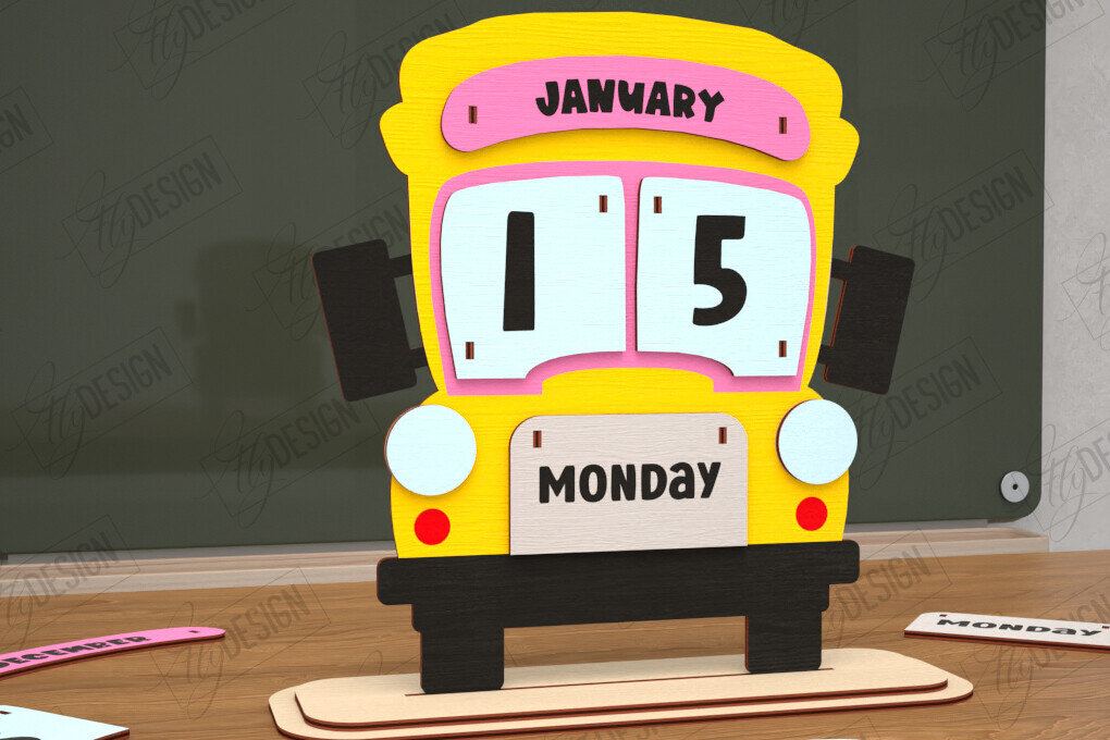 Σετ των 2 Intra απο ξύλο plywood 3mm-4mm πάχος – Διαρκές Ημερολόγιο Επιτραπέζιου Δασκάλου | CNC Δίασταση  20x20 cm INTRAFABR-115495959