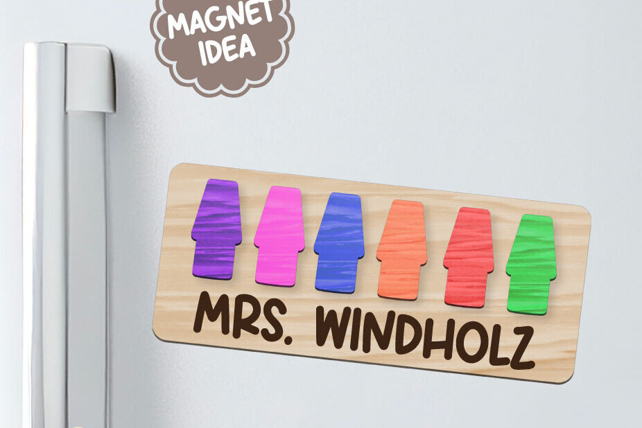 Σετ των 2 Intra απο ξύλο plywood 3mm-4mm πάχος – Teacher Eraser Magnet για Laser Δίασταση  20x20 cm INTRAFABR-106322817