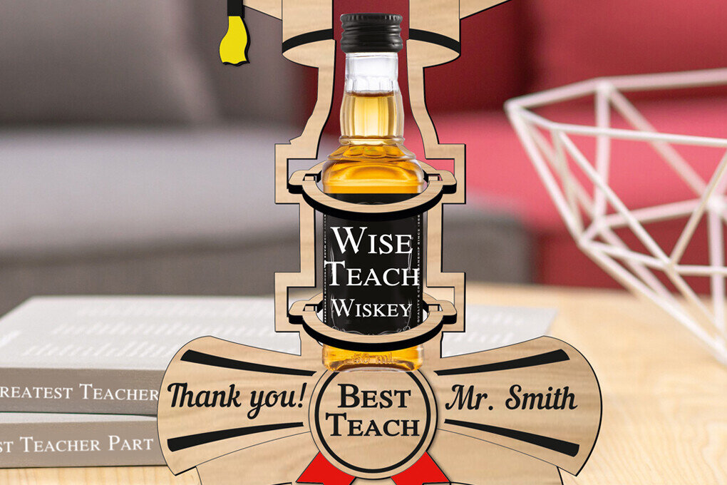 Σετ των 2 Intra απο ξύλο plywood 3mm-4mm πάχος – Θήκη δώρου για μπουκάλια δασκάλου Laser Δίασταση  20x20 cm INTRAFABR-103444795