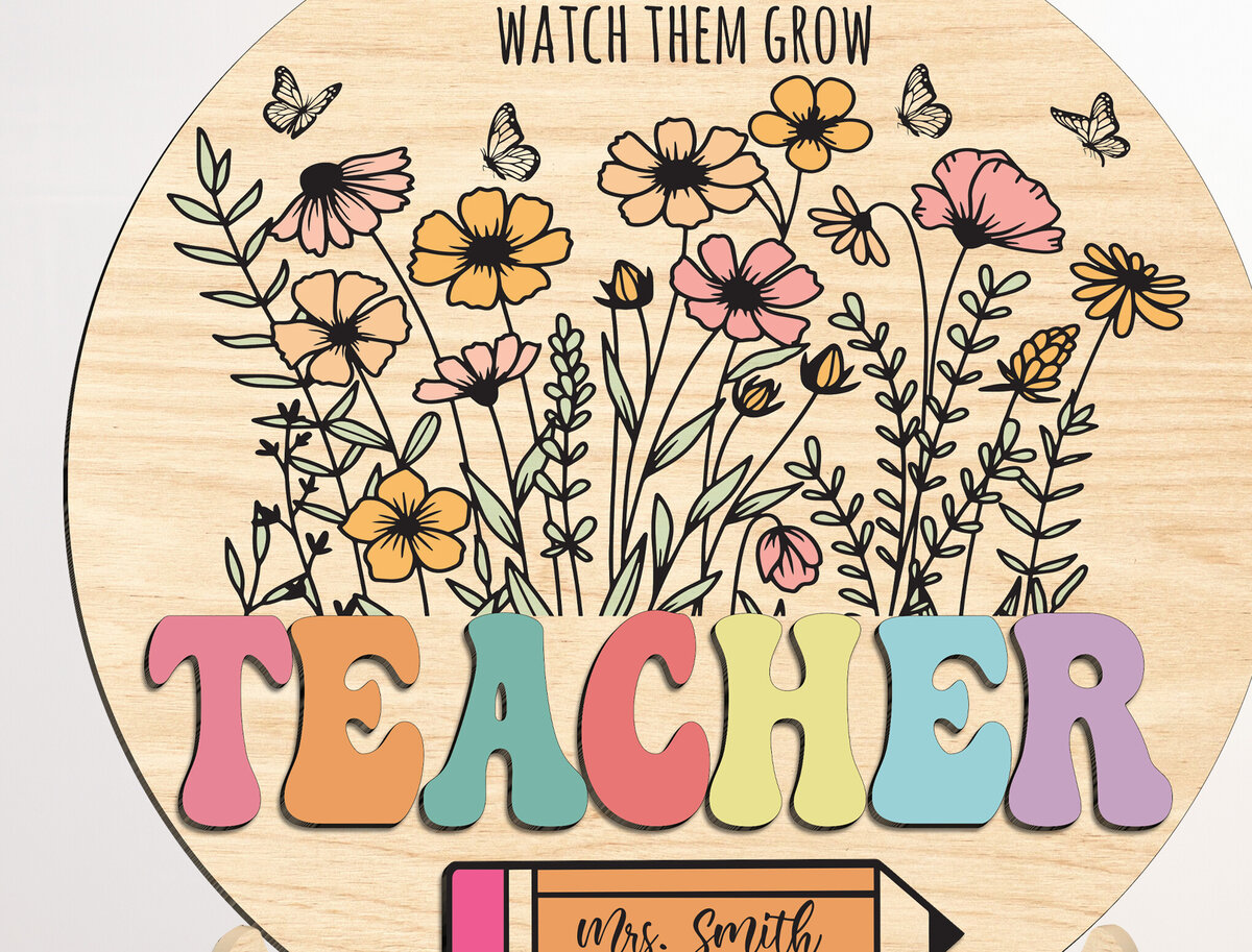 Σετ των 2 Intra απο ξύλο plywood 3mm-4mm πάχος – Δώρο Δασκάλου Δίασταση  20x20 cm INTRAFABR-99207793