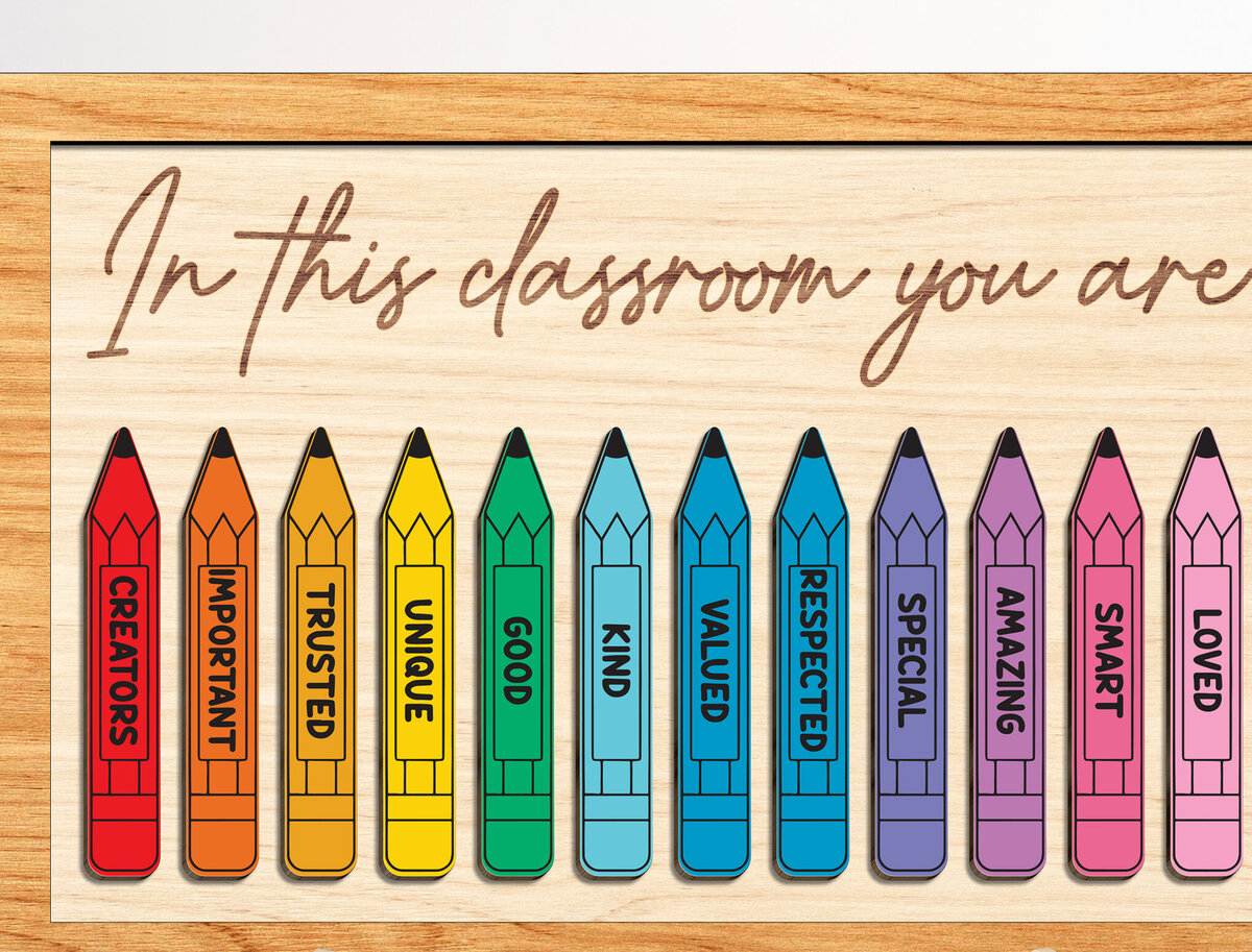 Σετ των 2 Intra απο ξύλο plywood 3mm-4mm πάχος – Αρχείο κοπής λέιζερ Gift Teacher Δίασταση  20x20 cm INTRAFABR-99207217