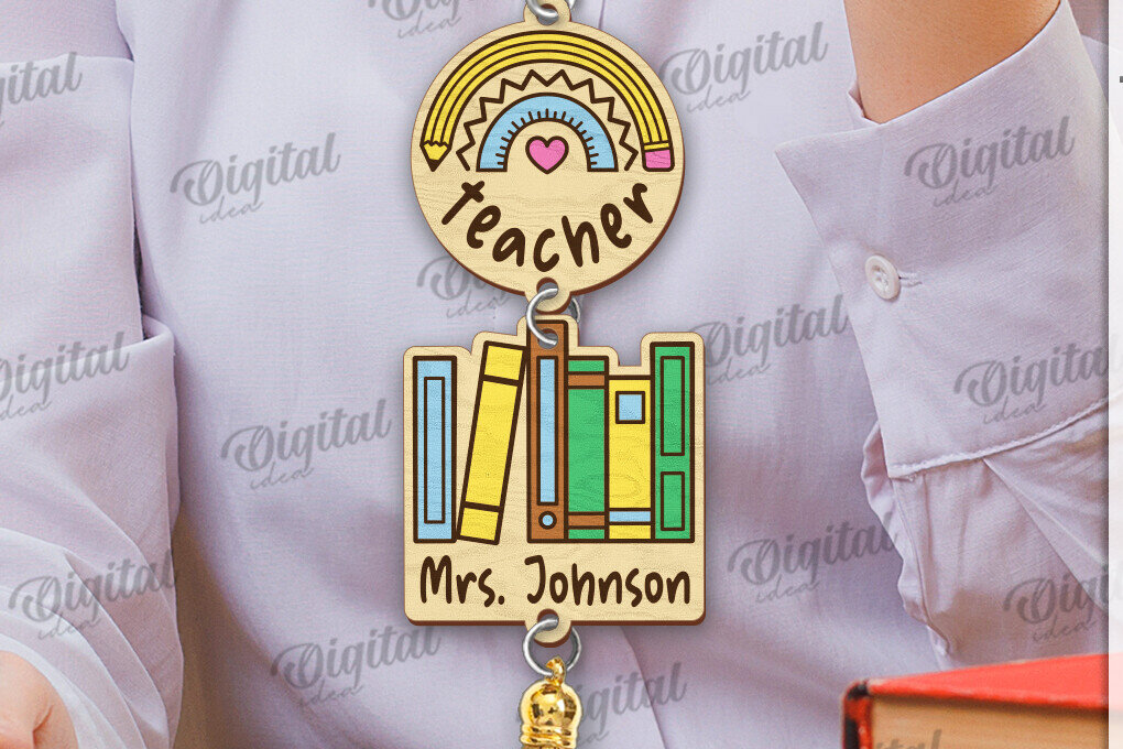 Σετ των 2 Intra απο ξύλο plywood 3mm-4mm πάχος – Δασκάλα Lanyard Decor Δίασταση  20x20 cm INTRAFABR-120166539