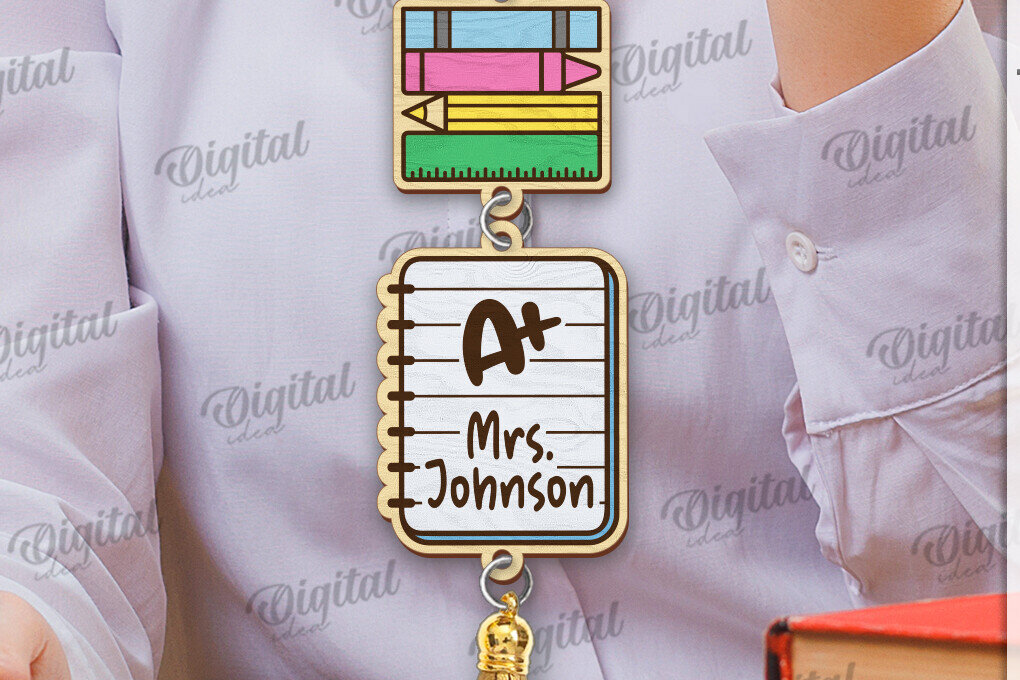 Σετ των 2 Intra απο ξύλο plywood 3mm-4mm πάχος – Δασκάλα Lanyard Decor Δίασταση  20x20 cm INTRAFABR-120166573