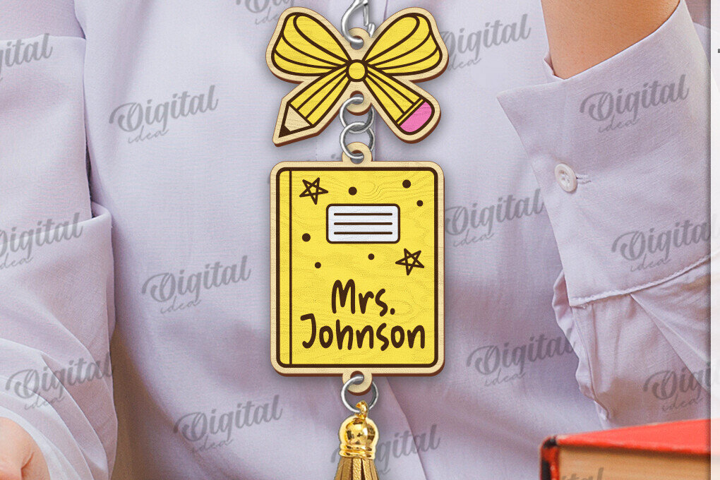 Σετ των 2 Intra απο ξύλο plywood 3mm-4mm πάχος – Δασκάλα Lanyard Decor Δίασταση  20x20 cm INTRAFABR-120166737