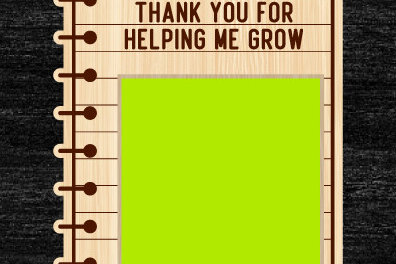 Σετ των 2 Intra απο ξύλο plywood 3mm-4mm πάχος – Κοπή με λέιζερ θήκη για σημειωματάρια δασκάλου Δίασταση  20x20 cm INTRAFABR-98038488