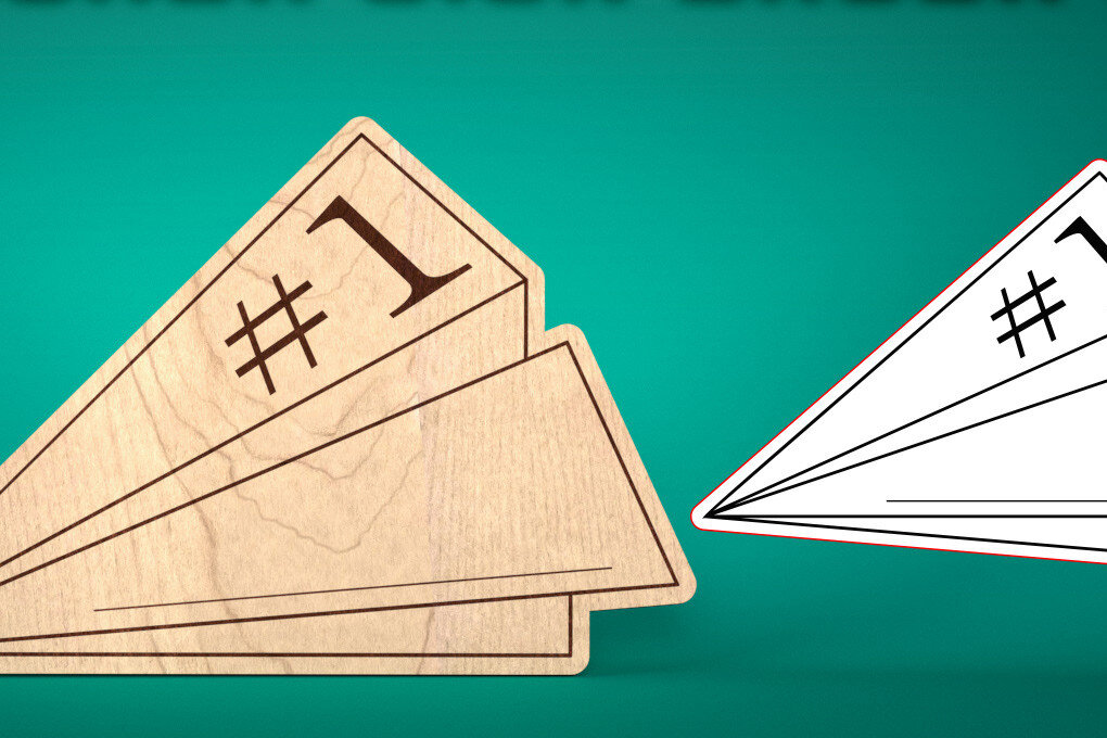 Σετ των 2 Intra απο ξύλο plywood 3mm-4mm πάχος – Teacher Sign | Σχολείο Δίασταση  40x30 cm INTRAFABR-57370641