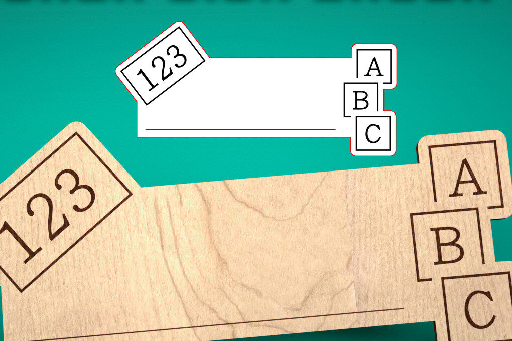 Intra απο ξύλο plywood 3mm-4mm πάχος – Teacher Sign | Σχολείο Δίασταση  40x30 cm INTRAFABR-57370694