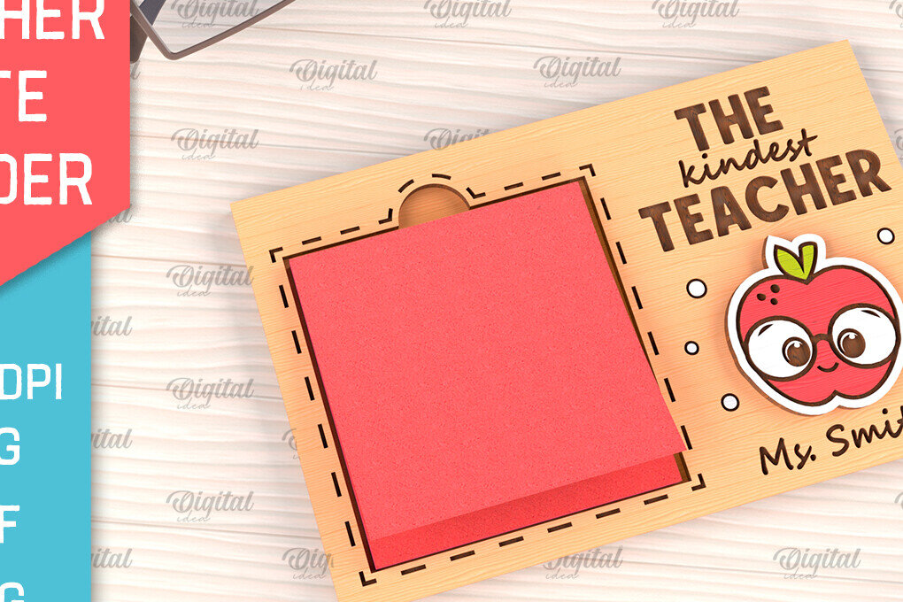 Σετ των 2 Intra απο ξύλο plywood 3mm-4mm πάχος – Δάσκαλος κολλώδες σημειωματάριο, Δίασταση  20x20 cm INTRAFABR-96508485