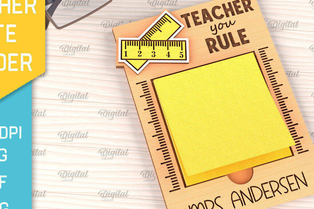 Σετ των 2 Intra απο ξύλο plywood 3mm-4mm πάχος – Δάσκαλος κολλώδες σημειωματάριο, Δίασταση  20x20 cm INTRAFABR-96508313