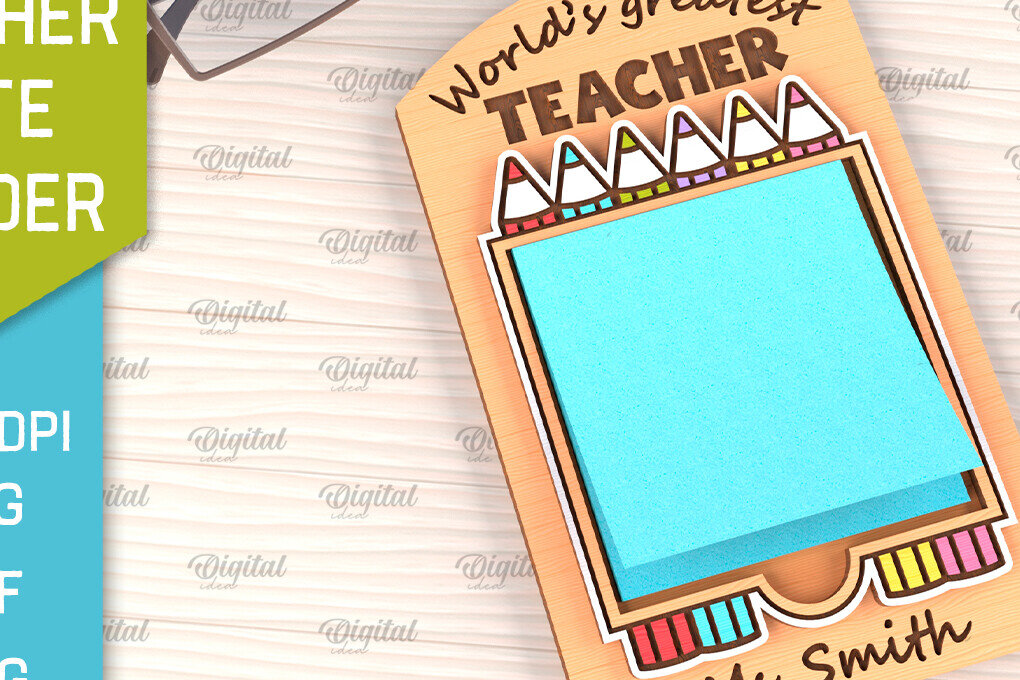 Σετ των 2 Intra απο ξύλο plywood 3mm-4mm πάχος – Δάσκαλος κολλώδες σημειωματάριο, Δίασταση  20x20 cm INTRAFABR-96508329