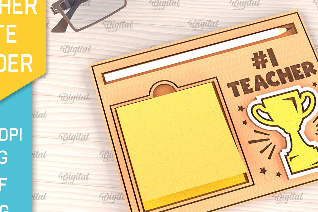 Σετ των 2 Intra απο ξύλο plywood 3mm-4mm πάχος – Δάσκαλος κολλώδες σημειωματάριο, Δίασταση  20x20 cm INTRAFABR-96508354