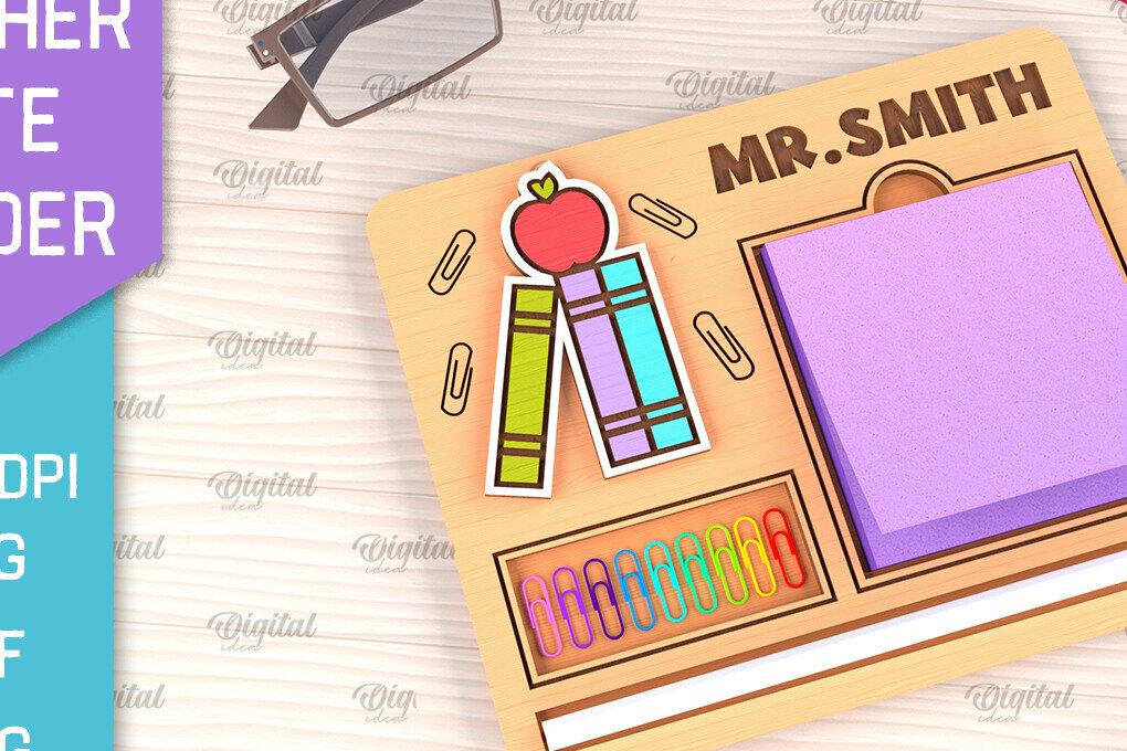 Σετ των 2 Intra απο ξύλο plywood 3mm-4mm πάχος – Δάσκαλος κολλώδες σημειωματάριο, Δίασταση  20x20 cm INTRAFABR-96508405