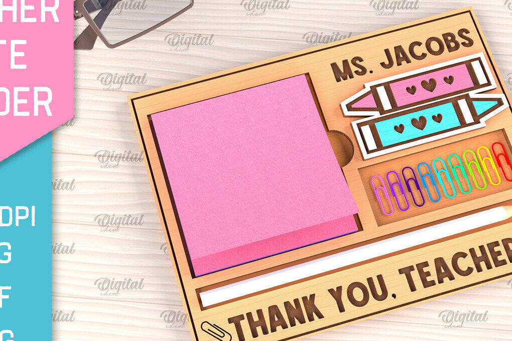 Σετ των 2 Intra απο ξύλο plywood 3mm-4mm πάχος – Δάσκαλος κολλώδες σημειωματάριο, Δίασταση  20x20 cm INTRAFABR-96508428