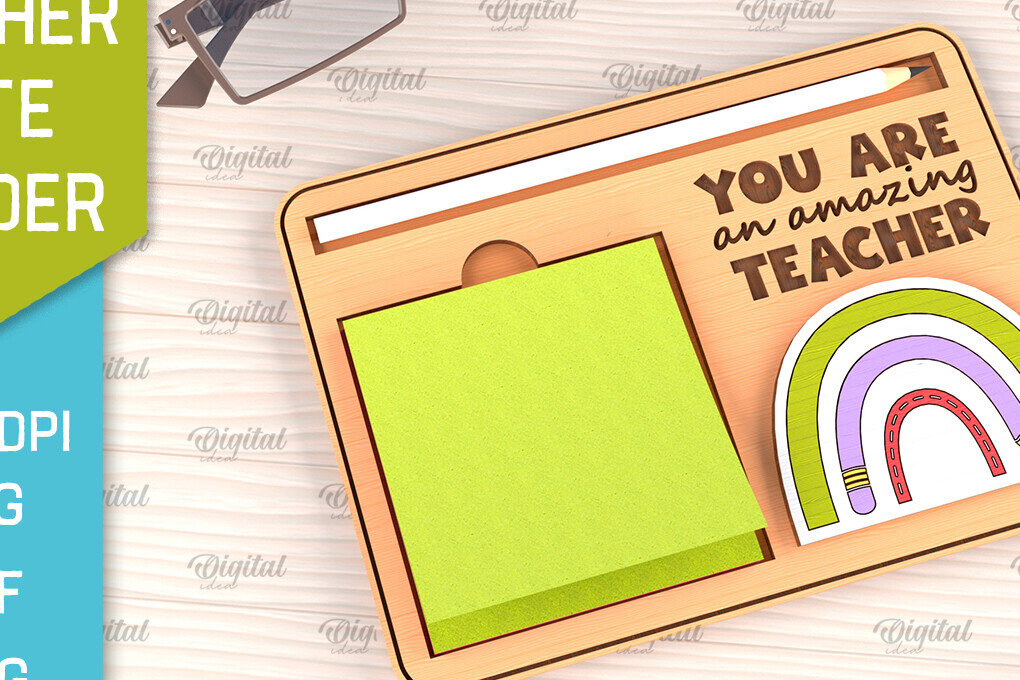 Σετ των 2 Intra απο ξύλο plywood 3mm-4mm πάχος – Δάσκαλος κολλώδες σημειωματάριο, Δίασταση  20x20 cm INTRAFABR-96508457