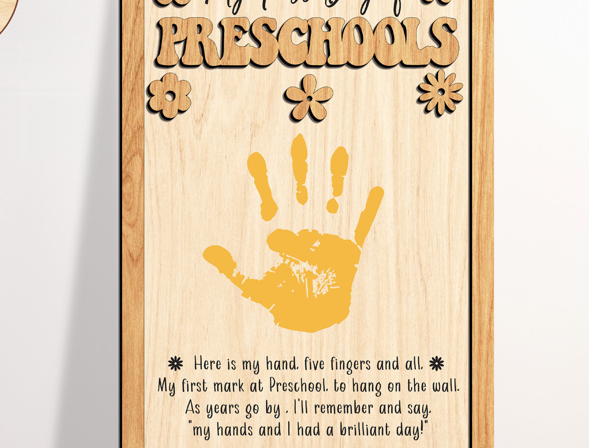 Σετ των 2 Intra απο ξύλο plywood 3mm-4mm πάχος – Διακόσμηση για την Ημέρα του Δασκάλου Κομμένο αρχείο Δίασταση  20x20 cm INTRAFABR-97020938