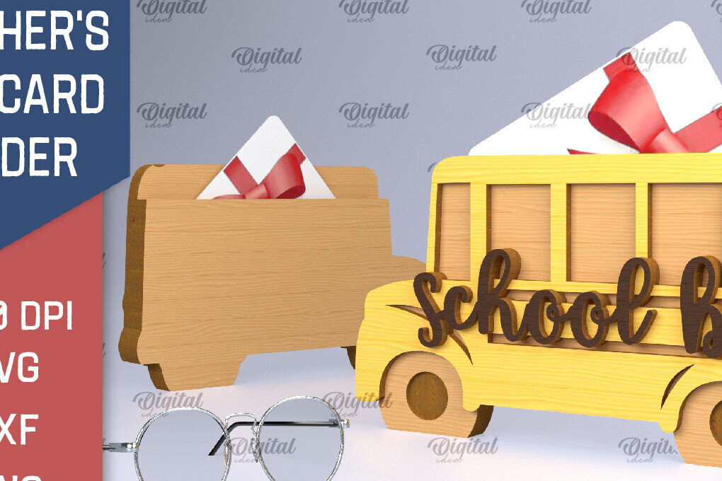 Σετ των 2 Intra απο ξύλο plywood 3mm-4mm πάχος – Δωροθήκη Δωροκάρτας Καθηγητών Δίασταση  20x20 cm INTRAFABR-95577567