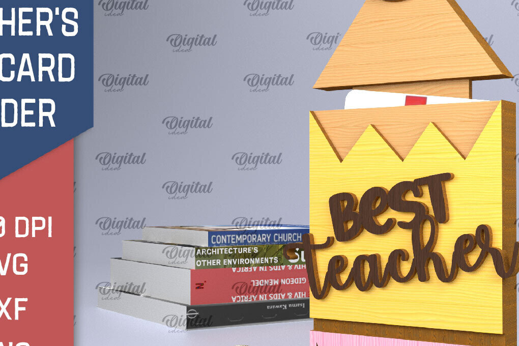 Σετ των 2 Intra απο ξύλο plywood 3mm-4mm πάχος – Δωροθήκη Δωροκάρτας Καθηγητών Δίασταση  20x20 cm INTRAFABR-95577458