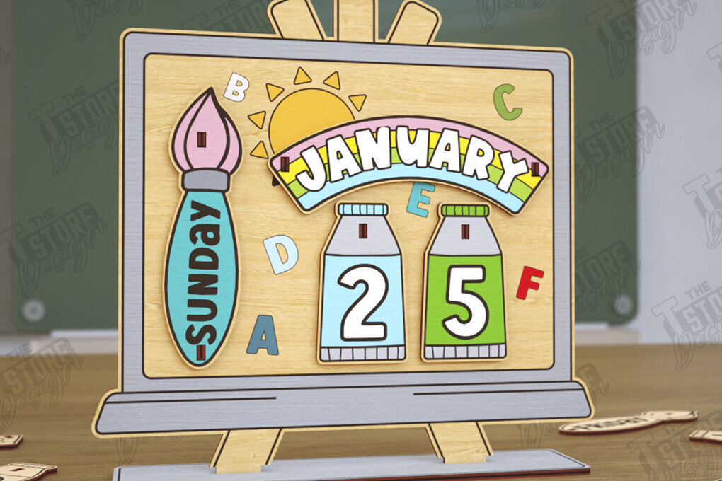 Σετ των 2 Intra απο ξύλο plywood 3mm-4mm πάχος – Ημερολόγιο Δασκάλου Αιώνιο Θρανίο | CNC Δίασταση  20x20 cm INTRAFABR-116836209