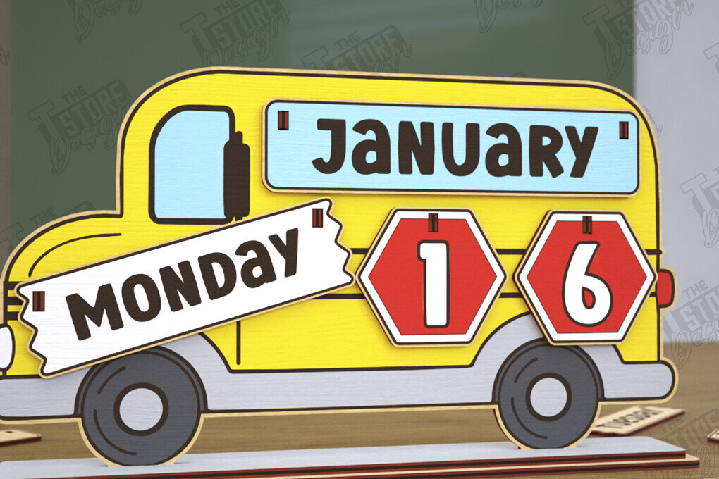 Σετ των 2 Intra απο ξύλο plywood 3mm-4mm πάχος – Ημερολόγιο Δασκάλου Αιώνιο Θρανίο | CNC Δίασταση  20x20 cm INTRAFABR-116836234