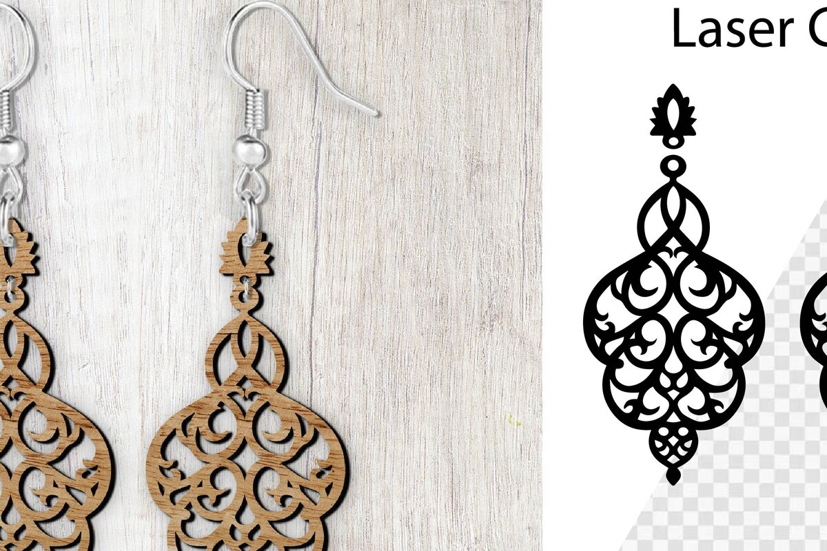 Σετ των 3 Intra απο ξύλο plywood 3mm-4mm πάχος – Σκουλαρίκια Teadrop Cut Laser. Σκουλαρίκια Δίασταση  5x5 cm INTRAFABR-98290143