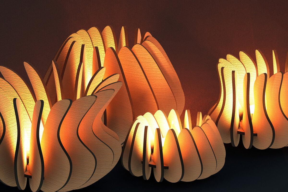 Σετ των 2 Intra απο ξύλο plywood 3mm-4mm πάχος – Σετ Σετ ρεσώ για Laser Δίασταση  20x20 cm INTRAFABR-79576898