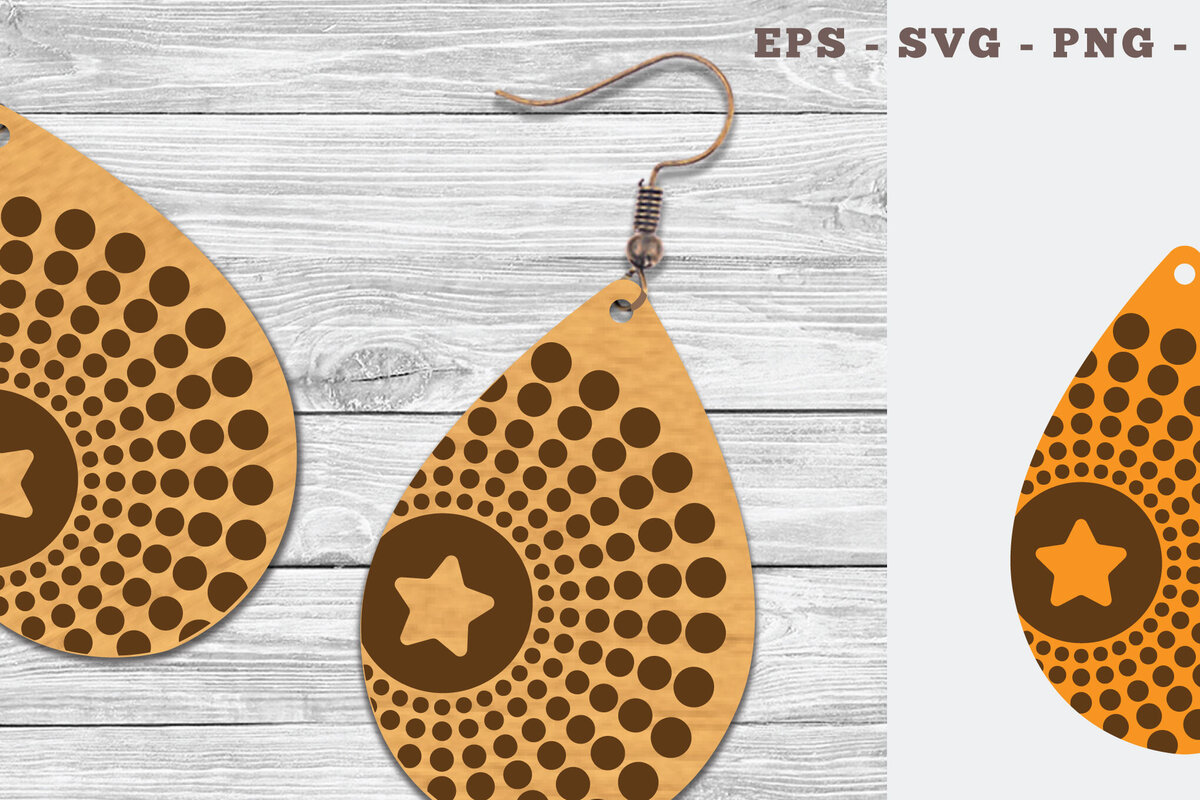 Σετ των 3 Intra απο ξύλο plywood 3mm-4mm πάχος – Σκουλαρίκια Tear Drop 1 Δίασταση  5x5 cm INTRAFABR-106747719