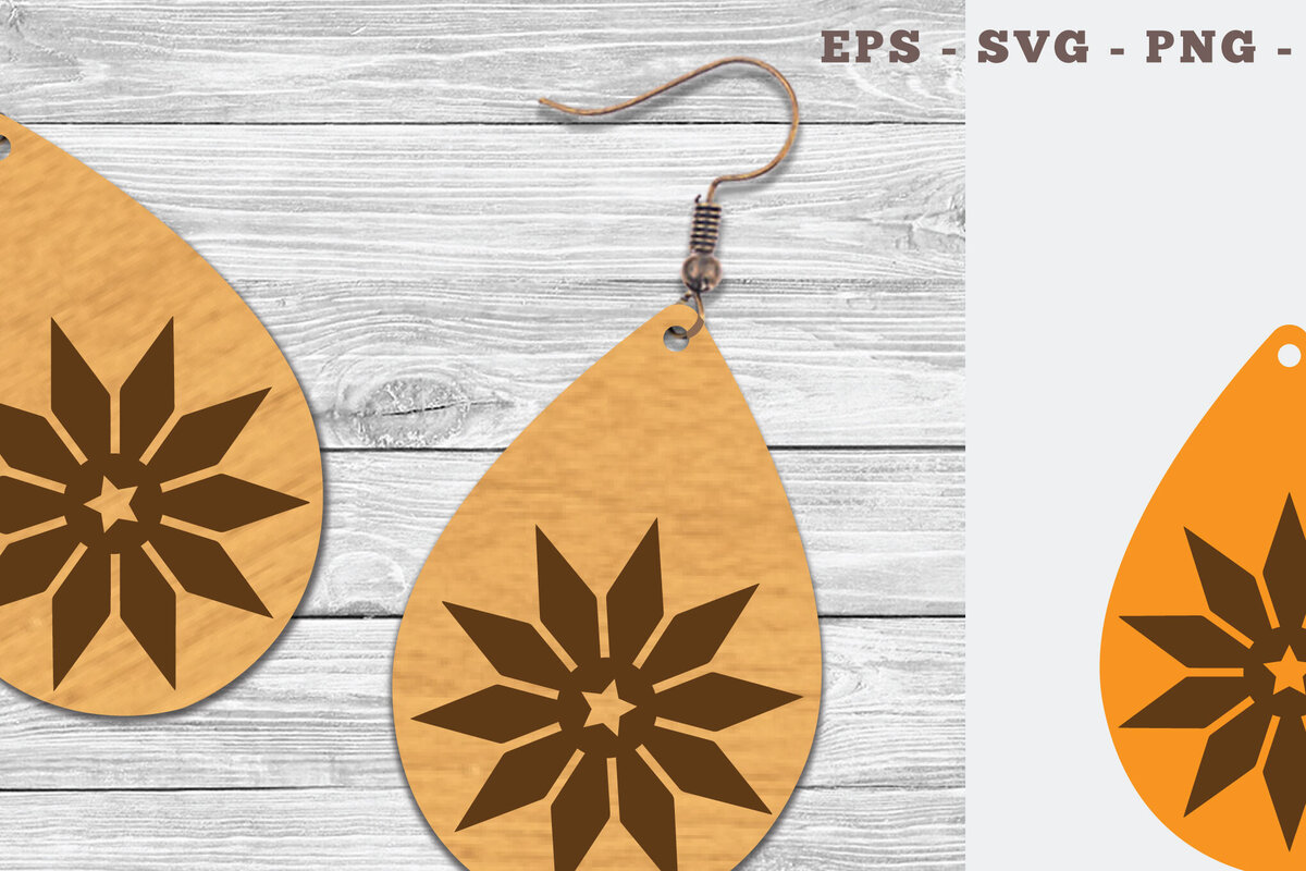 Σετ των 3 Intra απο ξύλο plywood 3mm-4mm πάχος – Σκουλαρίκια Tear Drop 10 Δίασταση  5x5 cm INTRAFABR-106748342