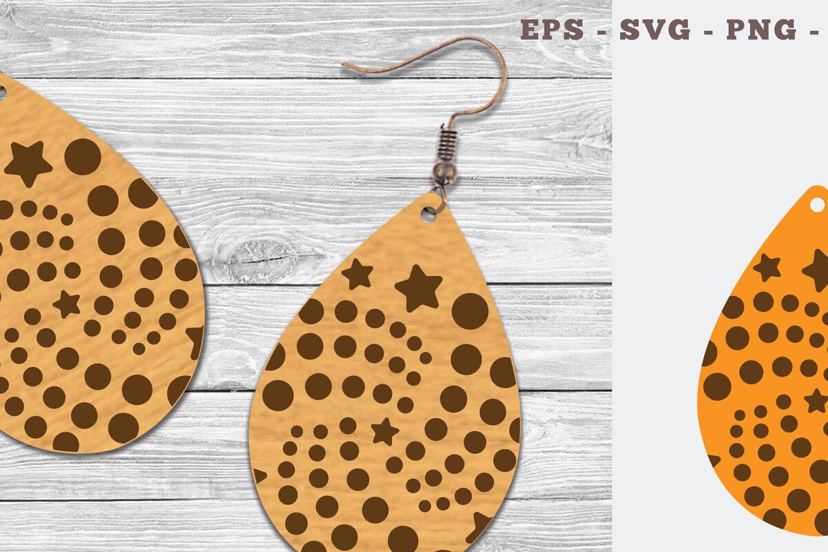 Σετ των 3 Intra απο ξύλο plywood 3mm-4mm πάχος – Σκουλαρίκια Tear Drop 4 Δίασταση  5x5 cm INTRAFABR-106747971