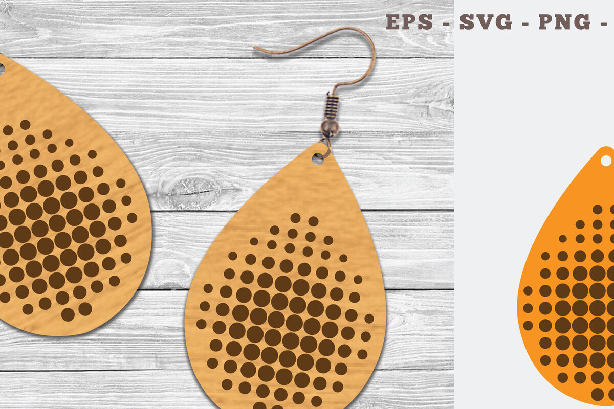 Σετ των 3 Intra απο ξύλο plywood 3mm-4mm πάχος – Σκουλαρίκια Tear Drop 7 Δίασταση  5x5 cm INTRAFABR-106748221