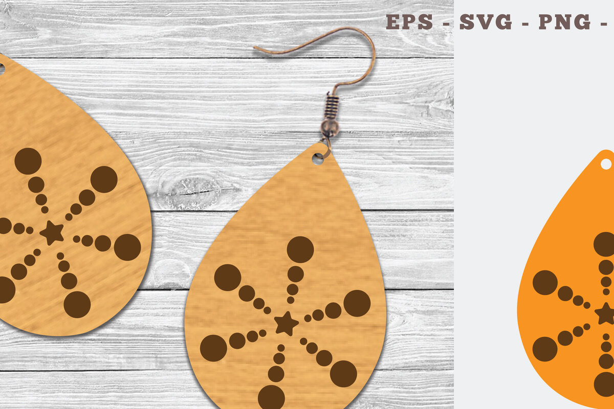 Σετ των 3 Intra απο ξύλο plywood 3mm-4mm πάχος – Σκουλαρίκια Tear Drop 8 Δίασταση  5x5 cm INTRAFABR-106748254