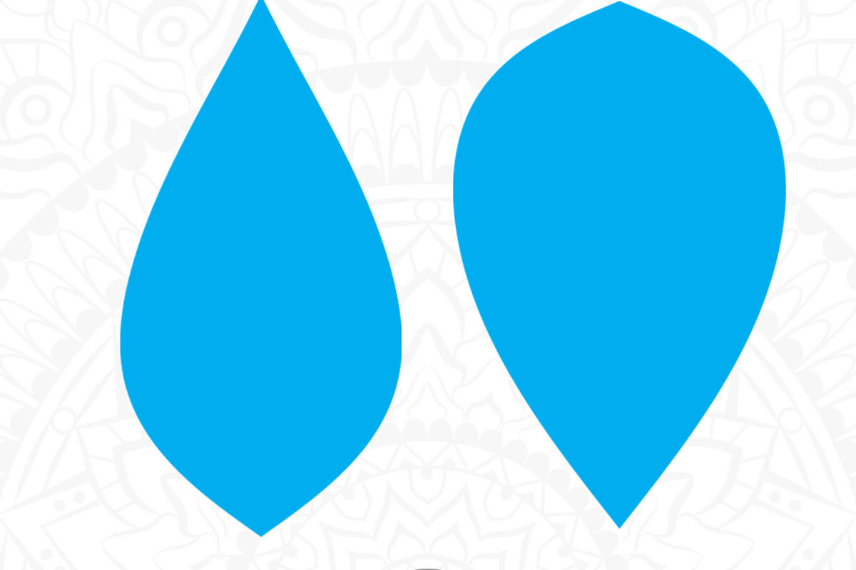 Σετ των 3 Intra απο ξύλο plywood 3mm-4mm πάχος – Σκουλαρίκια δάκρυ Δίασταση  5x5 cm INTRAFABR-6706489