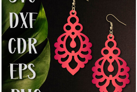 Σετ των 3 Intra απο ξύλο plywood 3mm-4mm πάχος – Teardrop Earrings, Earrings Lasercut Δίασταση  5x5 cm INTRAFABR-100612743