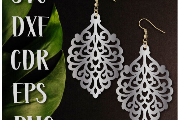 Σετ των 3 Intra απο ξύλο plywood 3mm-4mm πάχος – Teardrop Earrings, Earrings Lasercut Δίασταση  5x5 cm INTRAFABR-100612686