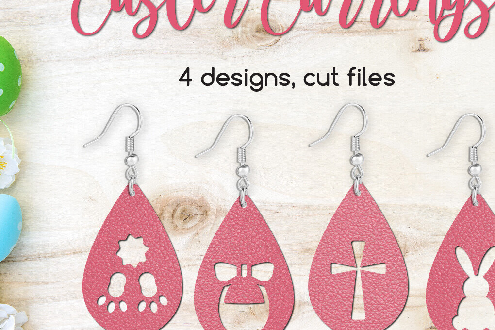 Σετ των 3 Intra απο ξύλο plywood 3mm-4mm πάχος – Πασχαλινά σκουλαρίκια δάκρυ για το Crafter Δίασταση  5x5 cm INTRAFABR-118717506