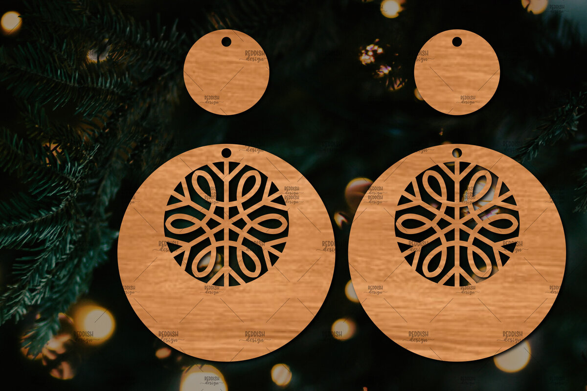 Σετ των 3 Intra απο ξύλο plywood 3mm-4mm πάχος – Πρότυπο Σκουλαρίκια Snowflakes Δίασταση  5x5 cm INTRAFABR-106591796