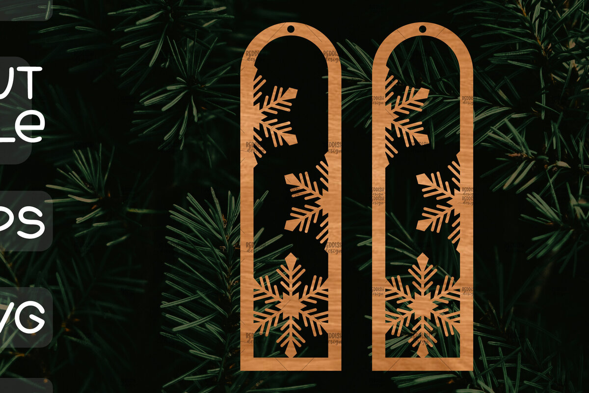 Σετ των 3 Intra απο ξύλο plywood 3mm-4mm πάχος – Πρότυπο Σκουλαρίκια Snowflakes Δίασταση  5x5 cm INTRAFABR-106814347