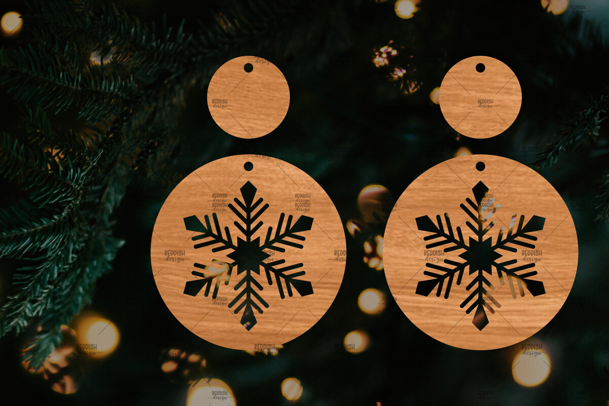 Σετ των 3 Intra απο ξύλο plywood 3mm-4mm πάχος – Πρότυπο Σκουλαρίκια Snowflakes Δίασταση  5x5 cm INTRAFABR-106815996