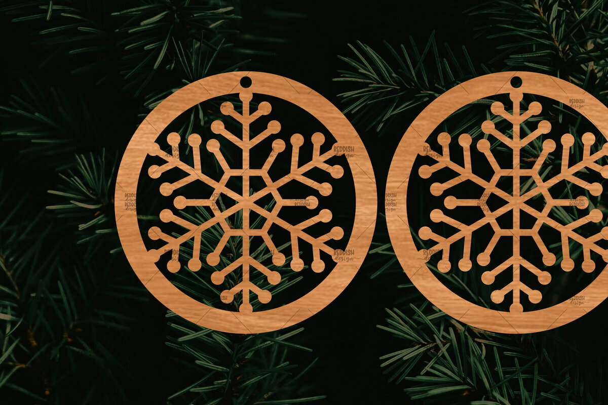 Σετ των 3 Intra απο ξύλο plywood 3mm-4mm πάχος – Πρότυπο Σκουλαρίκια,Σκουλαρίκια Snowflake Δίασταση  5x5 cm INTRAFABR-108512566