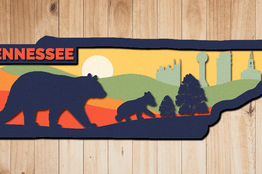 Σετ των 2 Intra απο ξύλο plywood 3mm-4mm πάχος – Tennessee, 3D Layered Αρχείο Δίασταση  20x20 cm INTRAFABR-33293545