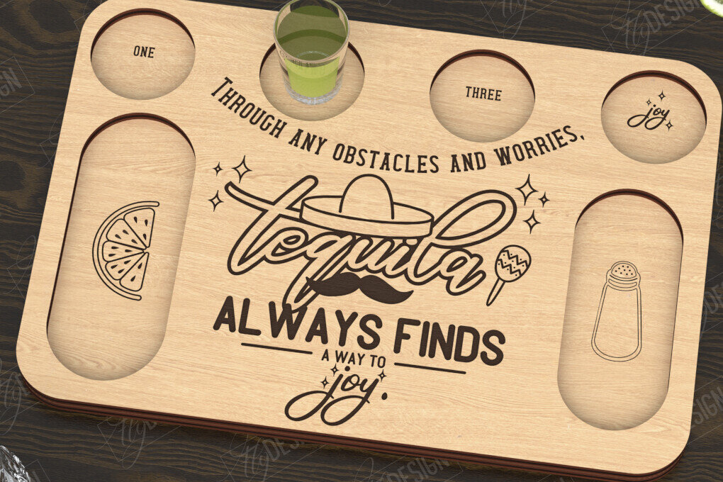 Σετ των 2 Intra απο ξύλο plywood 3mm-4mm πάχος – Κοπή με λέιζερ σανίδα τεκίλα | Βολή Δίασταση  20x20 cm INTRAFABR-121510878