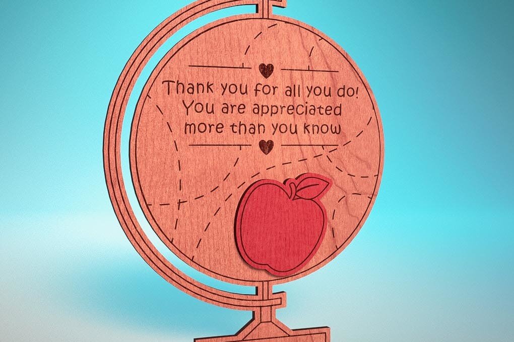 Intra απο ξύλο plywood 3mm-4mm πάχος – Ευχαριστούμε Δάσκαλο Sign | Δίασταση  40x30 cm INTRAFABR-71556044