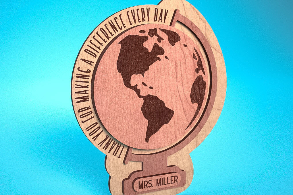 Intra απο ξύλο plywood 3mm-4mm πάχος – Ευχαριστούμε Δάσκαλο Sign | Δίασταση  40x30 cm INTRAFABR-68649059