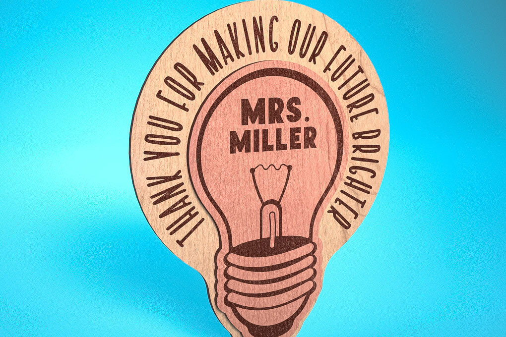 Intra απο ξύλο plywood 3mm-4mm πάχος – Ευχαριστούμε Δάσκαλο Sign | Δίασταση  40x30 cm INTRAFABR-68649142